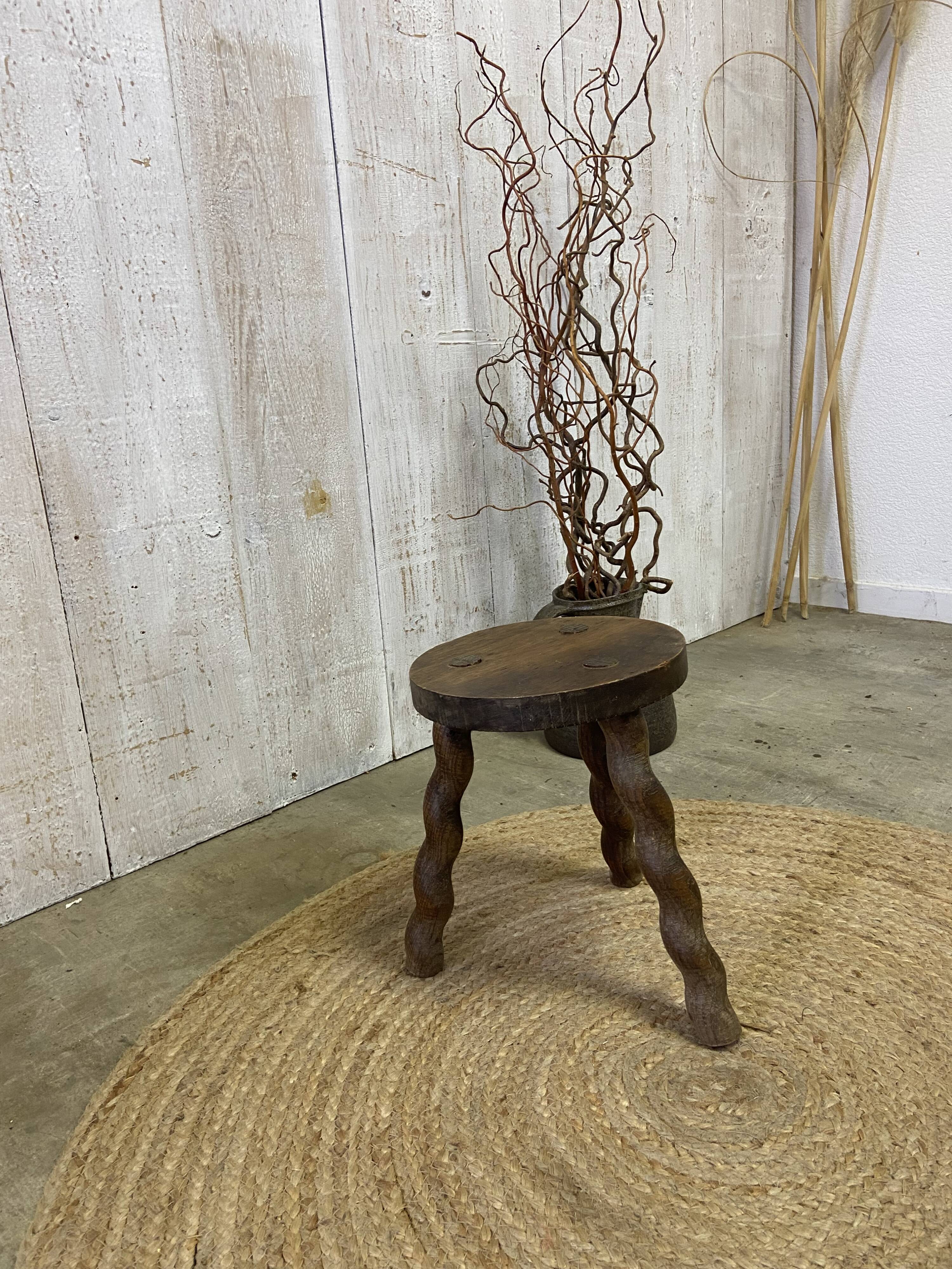 Vintage tripod stool
