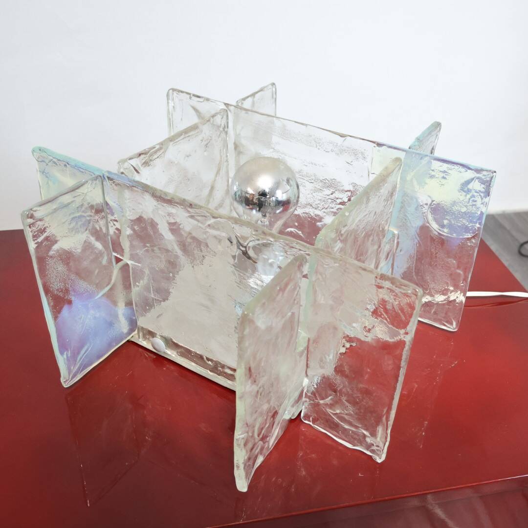 Carlo Nason Mazzega Lampada Da Tavolo/parete vetro iridescente Design