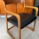 Vintage Baumann sleigh armchair
