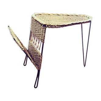 Rattan table of the 50s