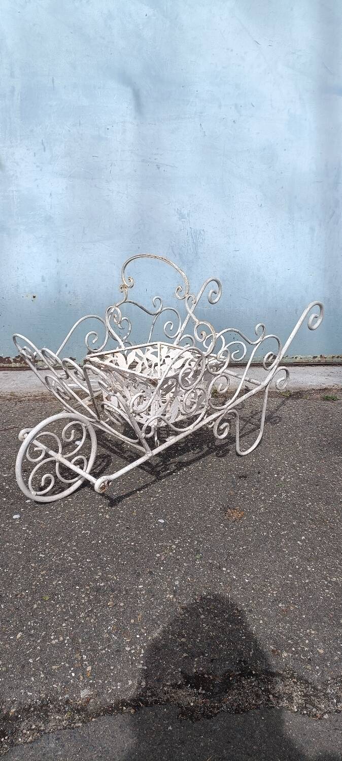 Wrought iron planter 1950