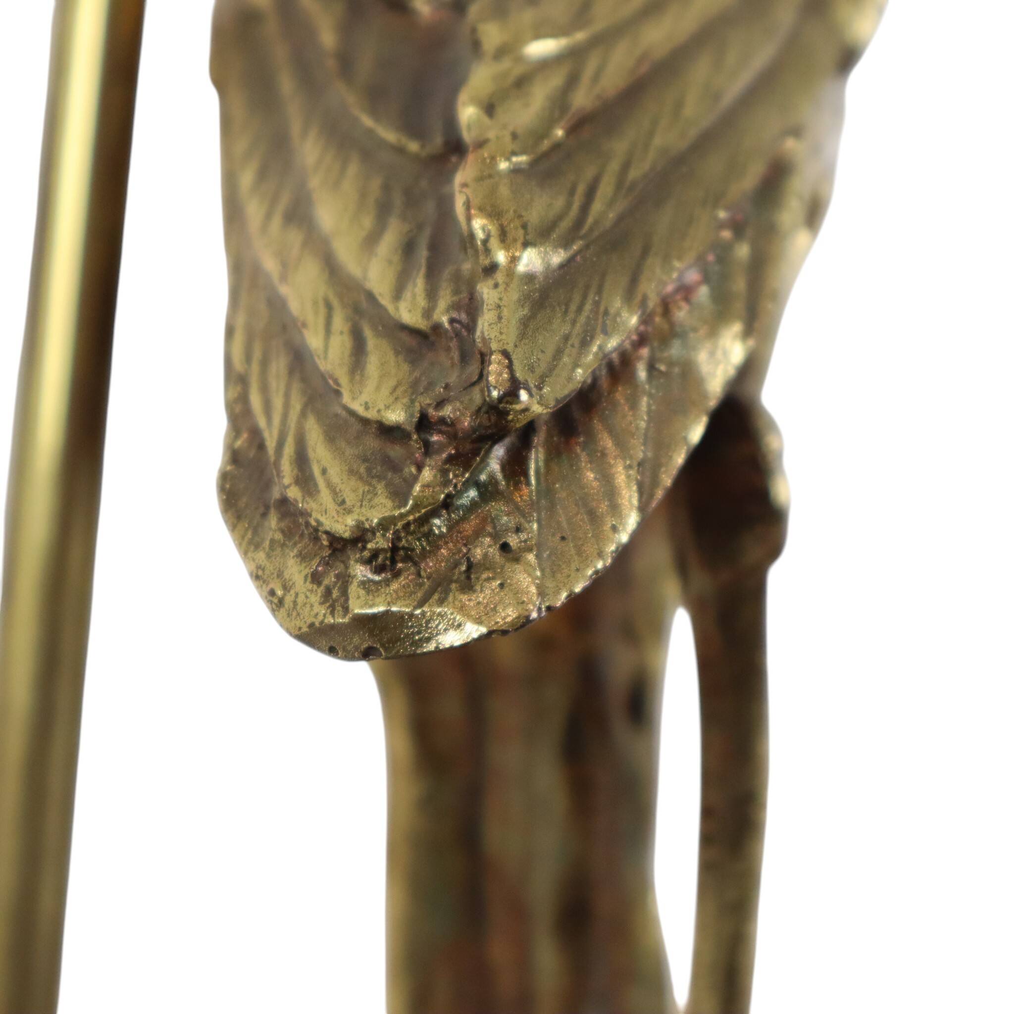Vintage Gold Stork Lamp Hollywood Regency 40cm