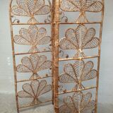 Vintage rattan screen