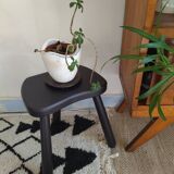 Black wood tripod stool