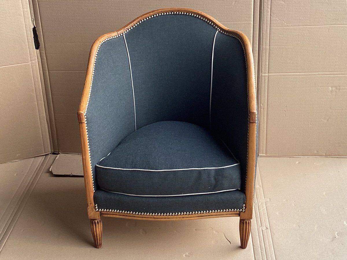 Armchair shepherdess gondola Art Deco 1930 redone