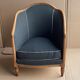 Armchair shepherdess gondola Art Deco 1930 redone