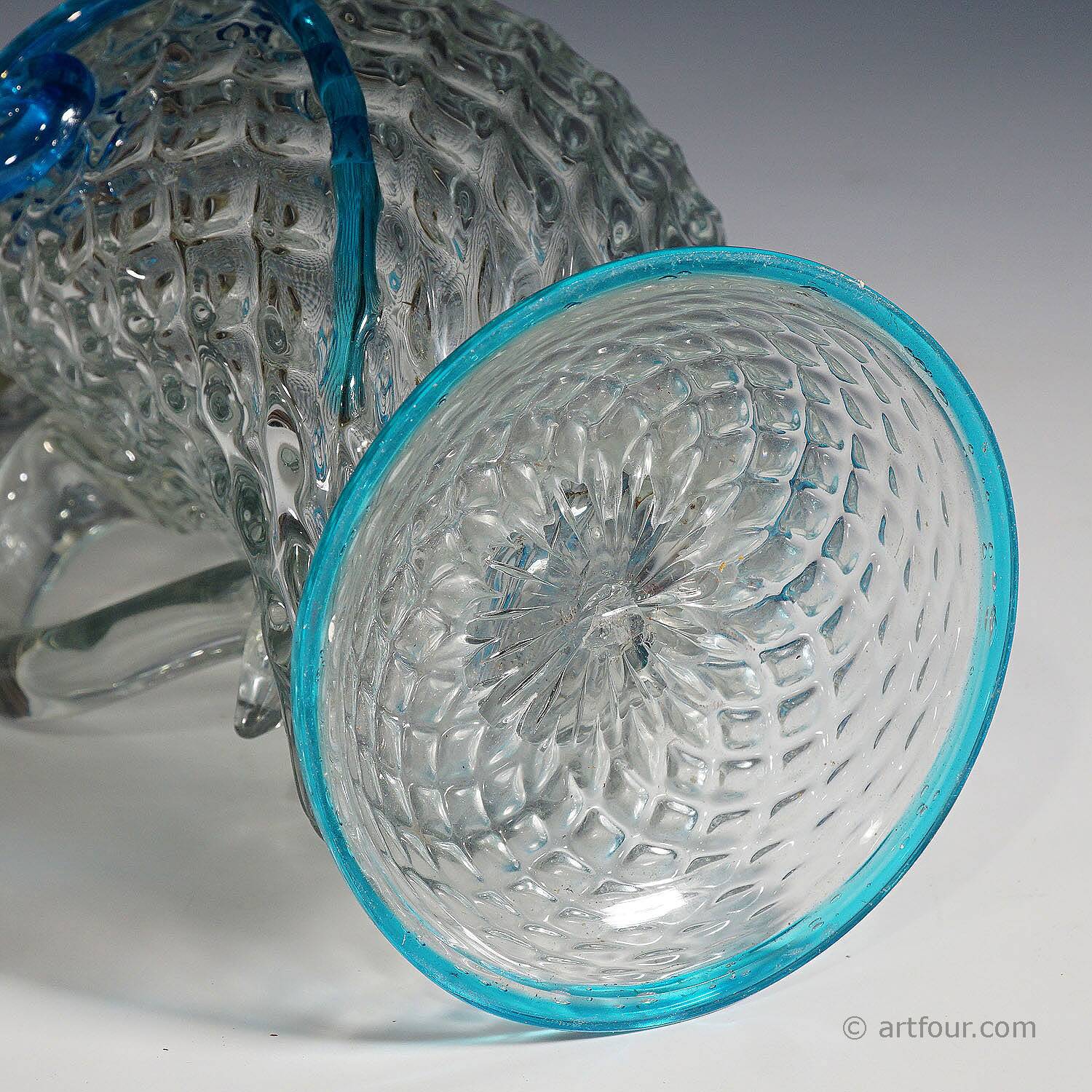 Cruche en verre d'art par Flavio Poli pour Seguso Vetri d'Arte vers 1962