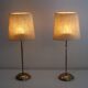 Pair of vintage Scandinavian brass lamps 1970