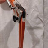 Orange architect lamp Waso type 335 made in Sweden