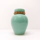 Pol Chambost vase in green earthenware 1950