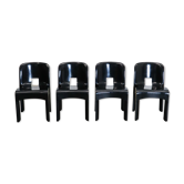 Joe Colombo Universale chairs black