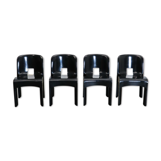 Joe Colombo Universale chairs black