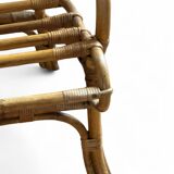 Vintage sun rattan armchair