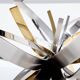 Maria Pergay steel and brass dining table Gerbe 1970