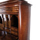 Bureau of polished walnut and mahogany, 1850s