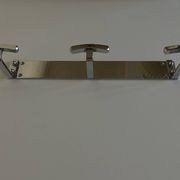 patère de salle de bain chrome art déco 1950