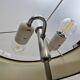 Lampe sur pied Van De Heg design chrome / abat-jour noir strié