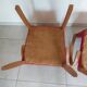 Pair of "moustache" bridge armchairs