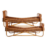 Bamboo daybed, 1960s, set of 2