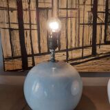 Ceramic lamp foot, iridescent white