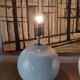 Ceramic lamp foot, iridescent white