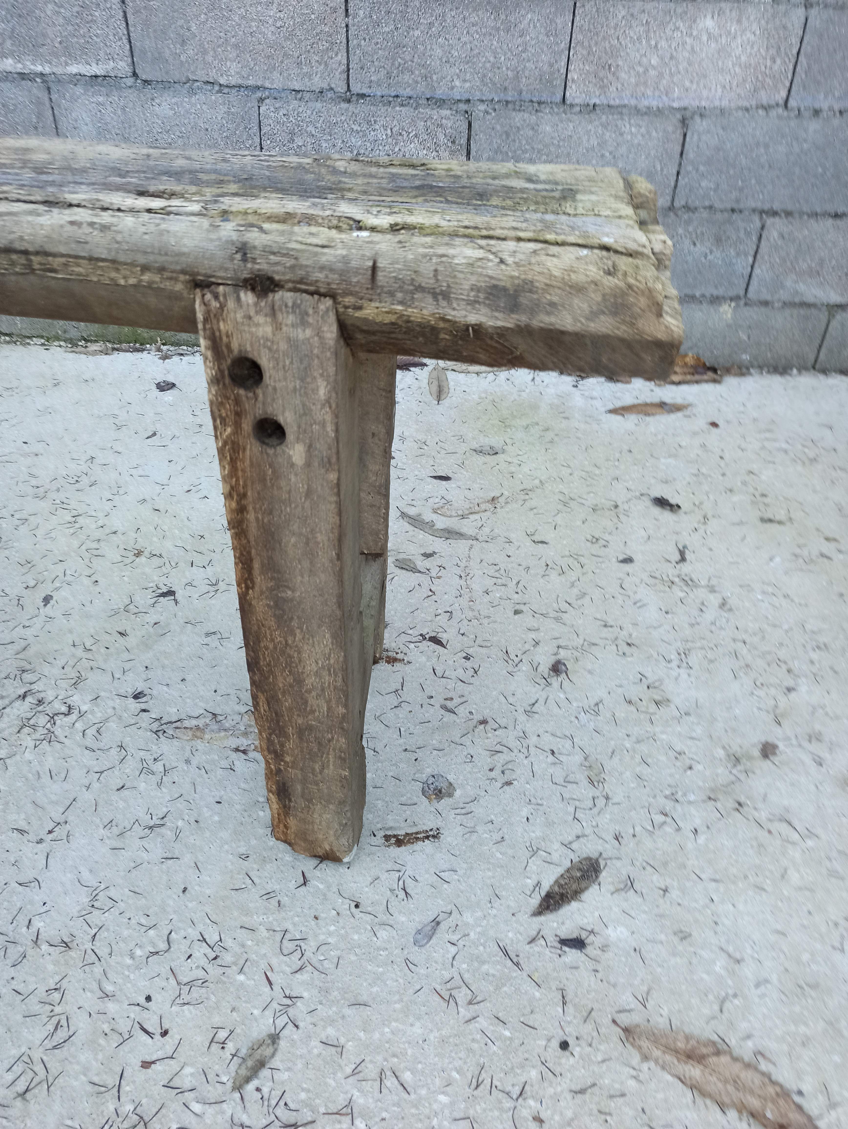 198 cm old wooden workbench carpenter