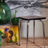 Vintage formica stool with tapered feet