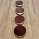 ENSEMBLE DE 4 CENDRIERS DESIGN SCANDINAVE.