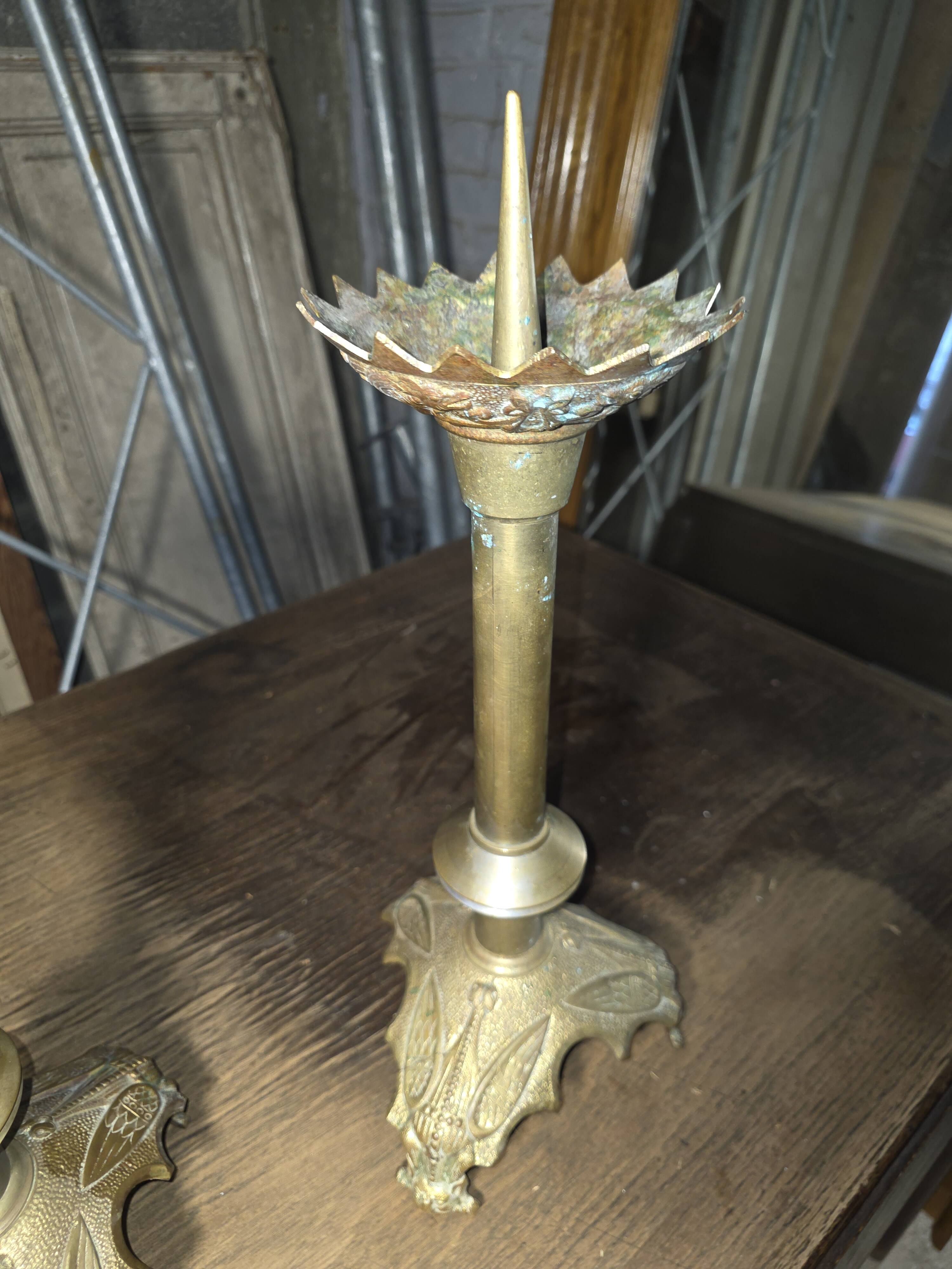 Pair of antique candlesticks