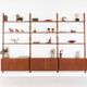 Teak modular shelving unit, Danish design, 1960s, designed by Rud Thygesen