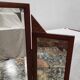 Dressing table art deco in mahogany mirror triptych