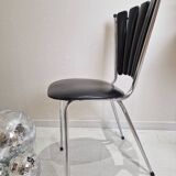 Vintage skai petal chair