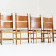 Vintage Kentucky dining chairs by Carlo Scarpa for Bernini, 1970s, set of 4