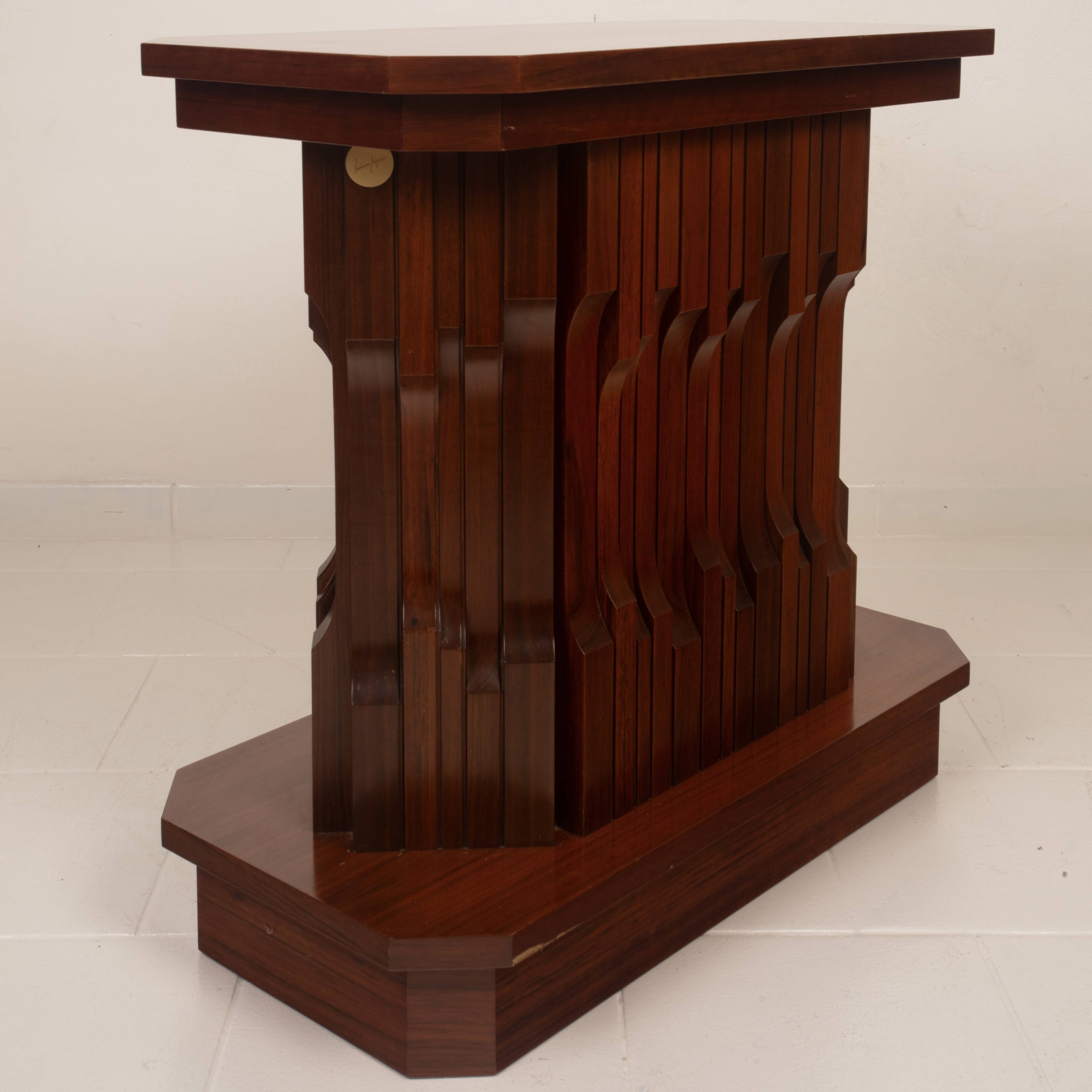 Sculptural multifunctional “Norman” base by Luciano Frigerio — Unique piece