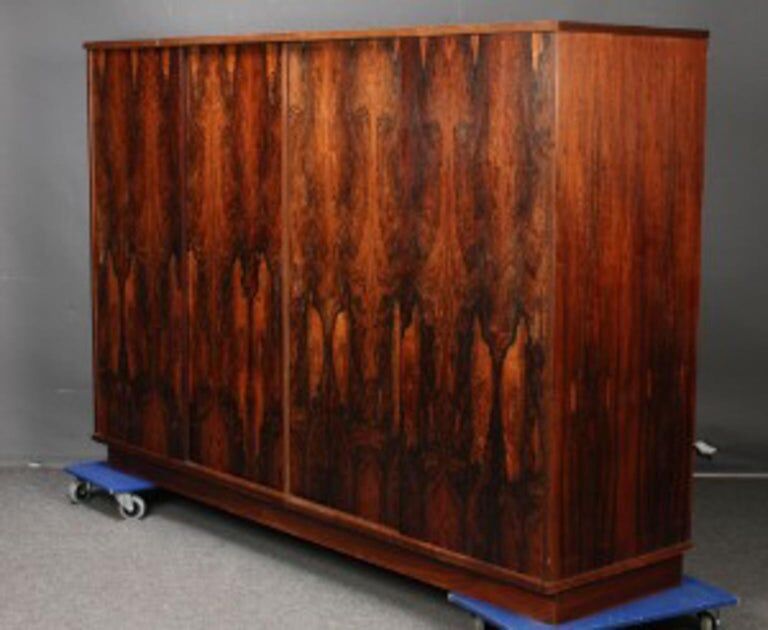 Stunning Rosewood Cupboard, Mens Cupboard, Signed And With Cites Documents