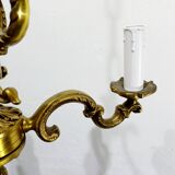 3-light bronze chandelier