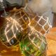 4 vintage fisherman float balls