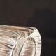 Vase rouleau en cristal taillé Val Saint Lambert