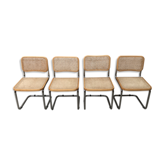 Set of 4 chairs B32 Marcel Breuer Cesca Italy