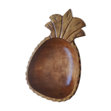 Vide-poche ananas en bois sculpté