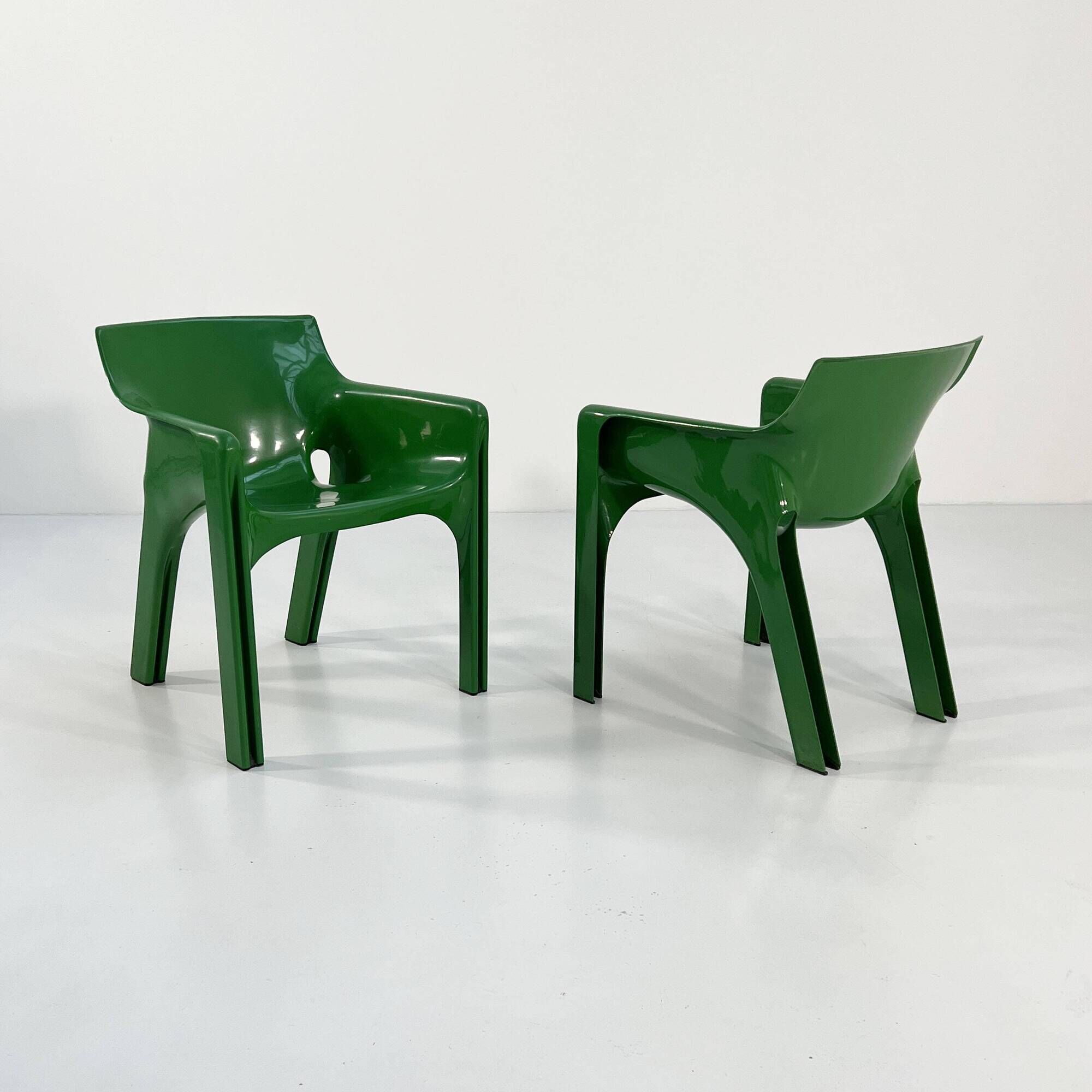 GREEN GAUDI CHAIR BY VICO MAGISTRETTI FOR ARTEMIDE, 1970