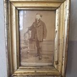 Small golden frame