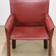 Vintage De Couro leather upholstered armchair, 1980s