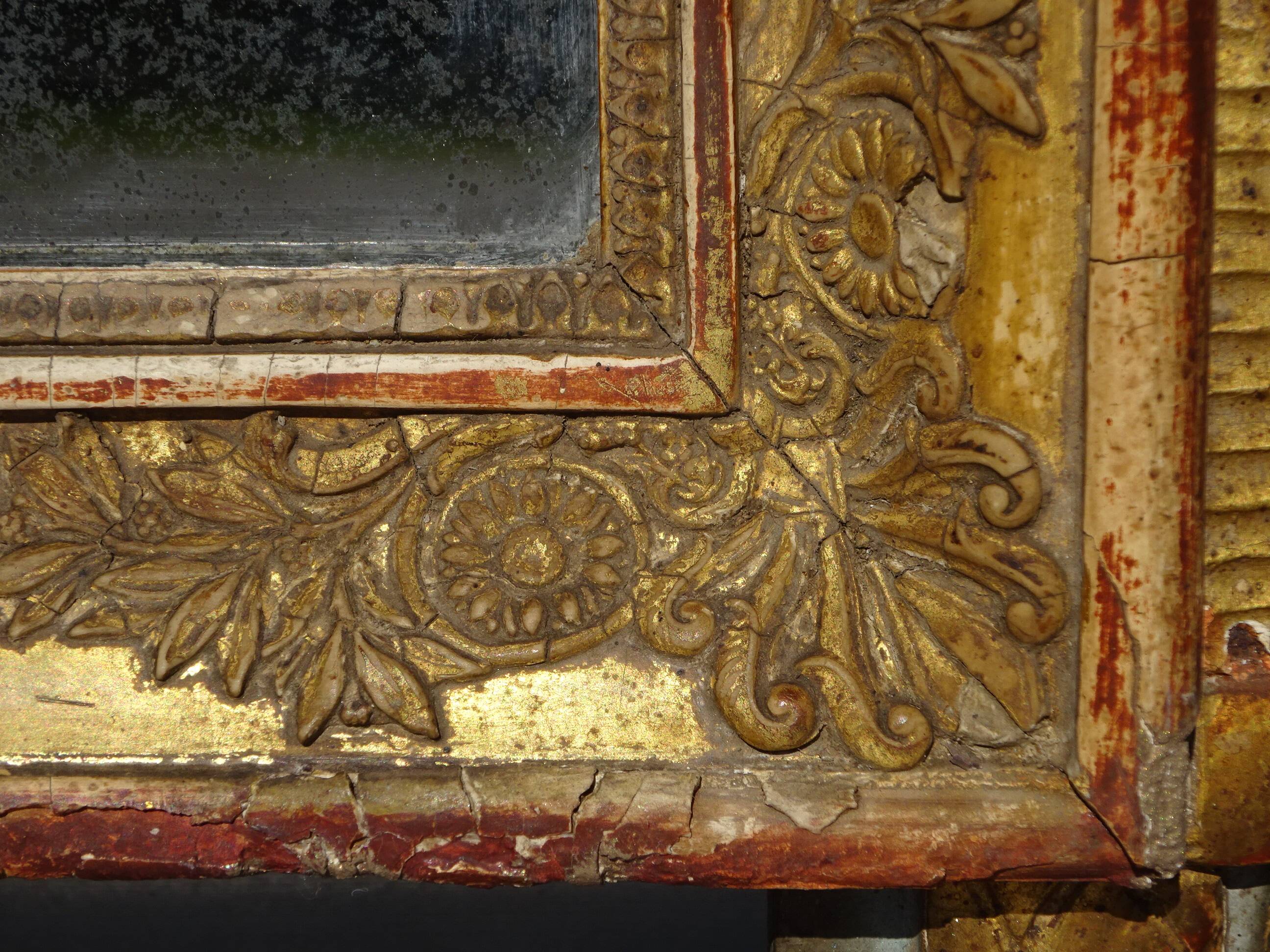 Very old Louis XVI style mirror.