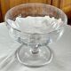 large fruit bowl on a pedestal in Sèvres crystal from the 1950s