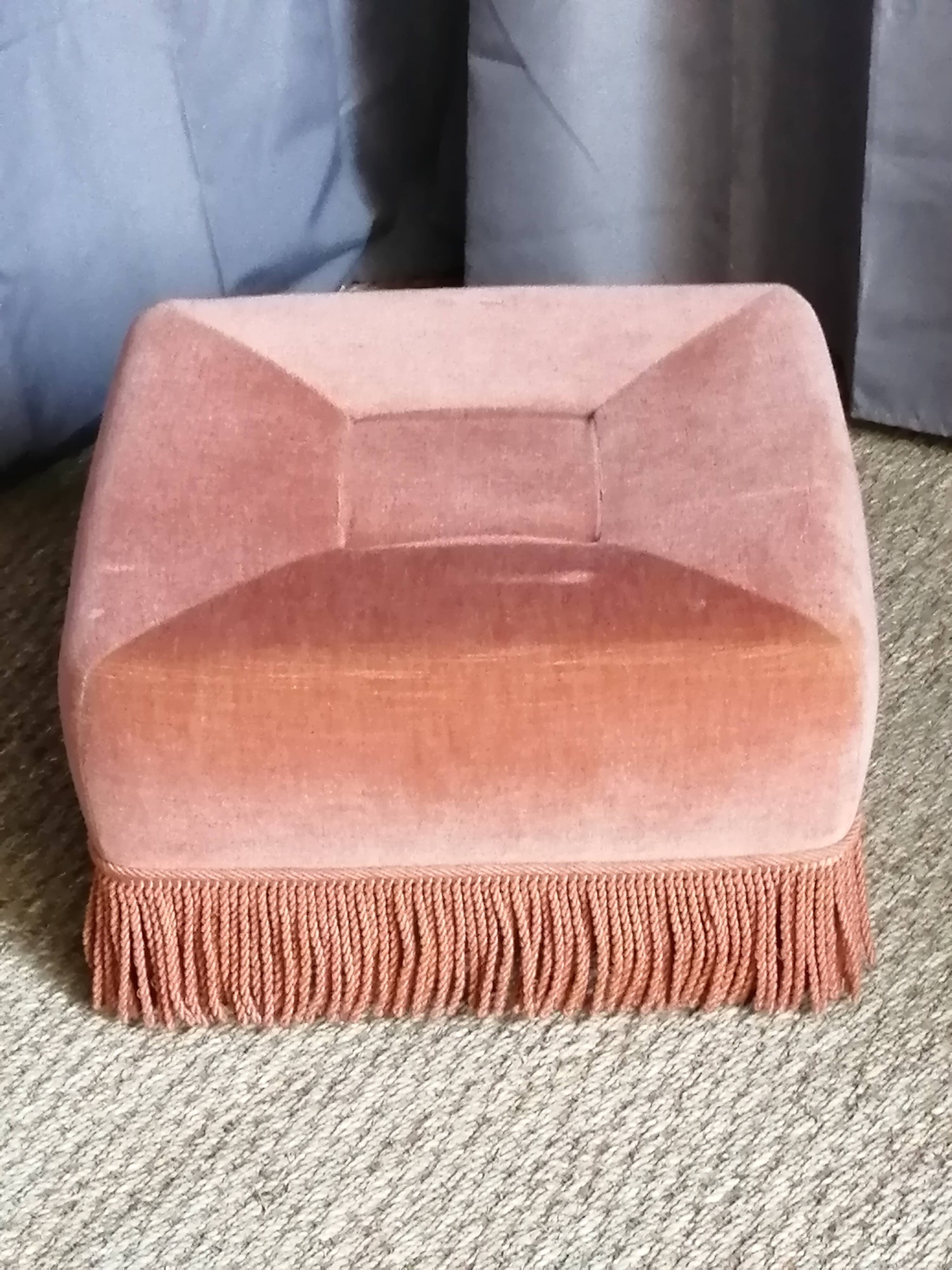 Pouf, old pink