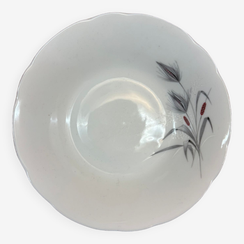 Hollow bowl with gray wheat pattern