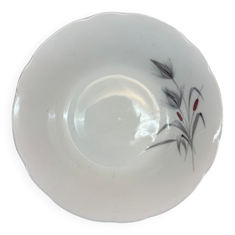 Hollow bowl with gray wheat pattern