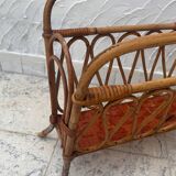 Bamboo magazine rack