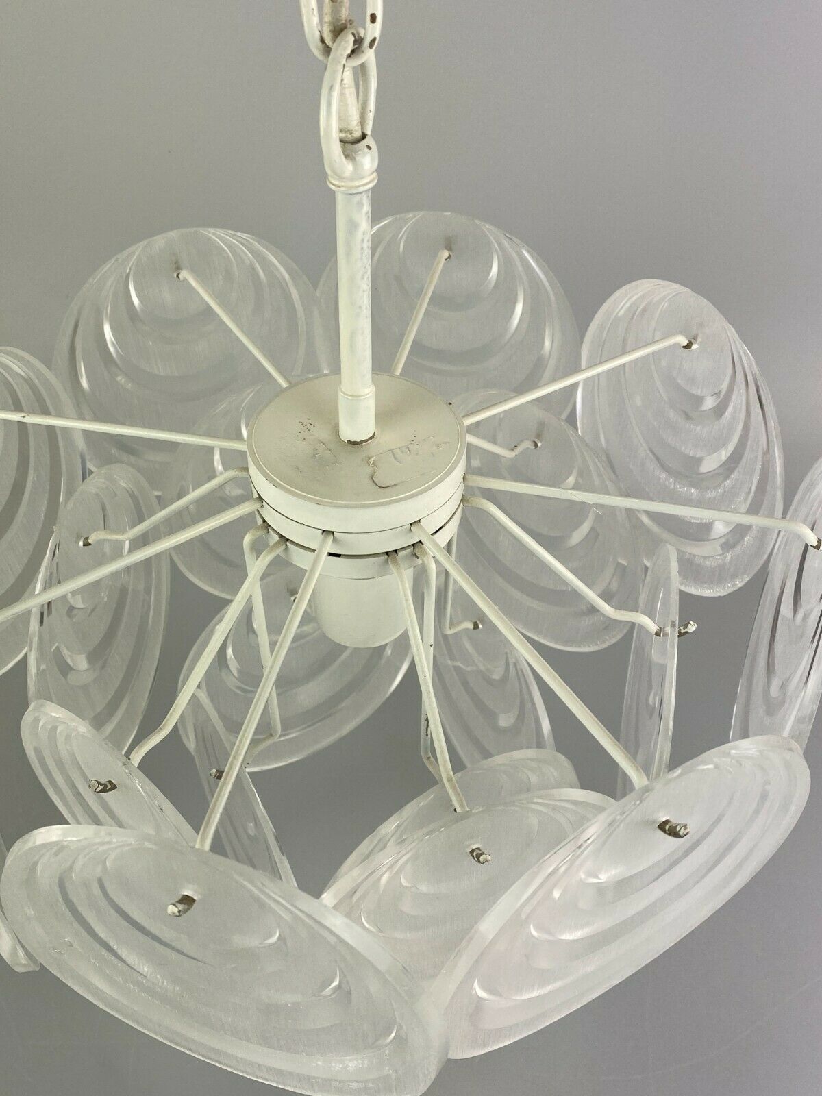 70s lamp light hanging lamp ceiling lamp space age design plastic 60s